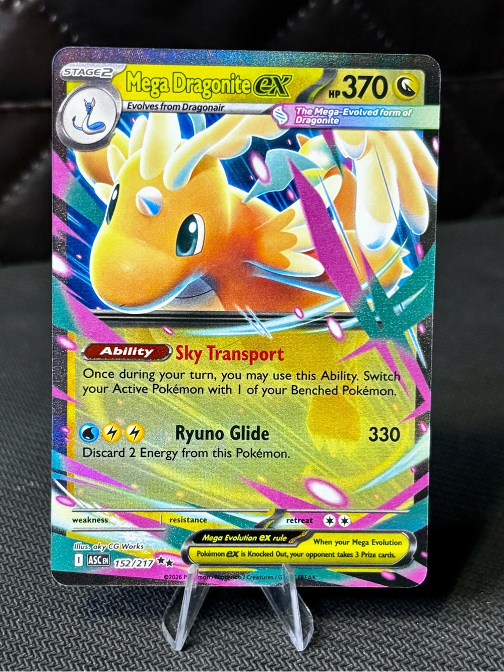 Pokemon Mega Dragonite ex Card - Ascended Heroes - NM